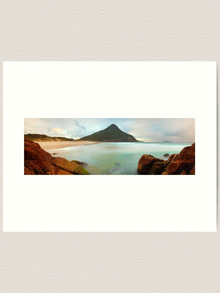 Alternate view of Zenith Beach, Shoal Bay, New South Wales, Australia Art Print