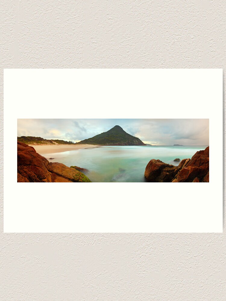 Alternate view of Zenith Beach, Shoal Bay, New South Wales, Australia Art Print
