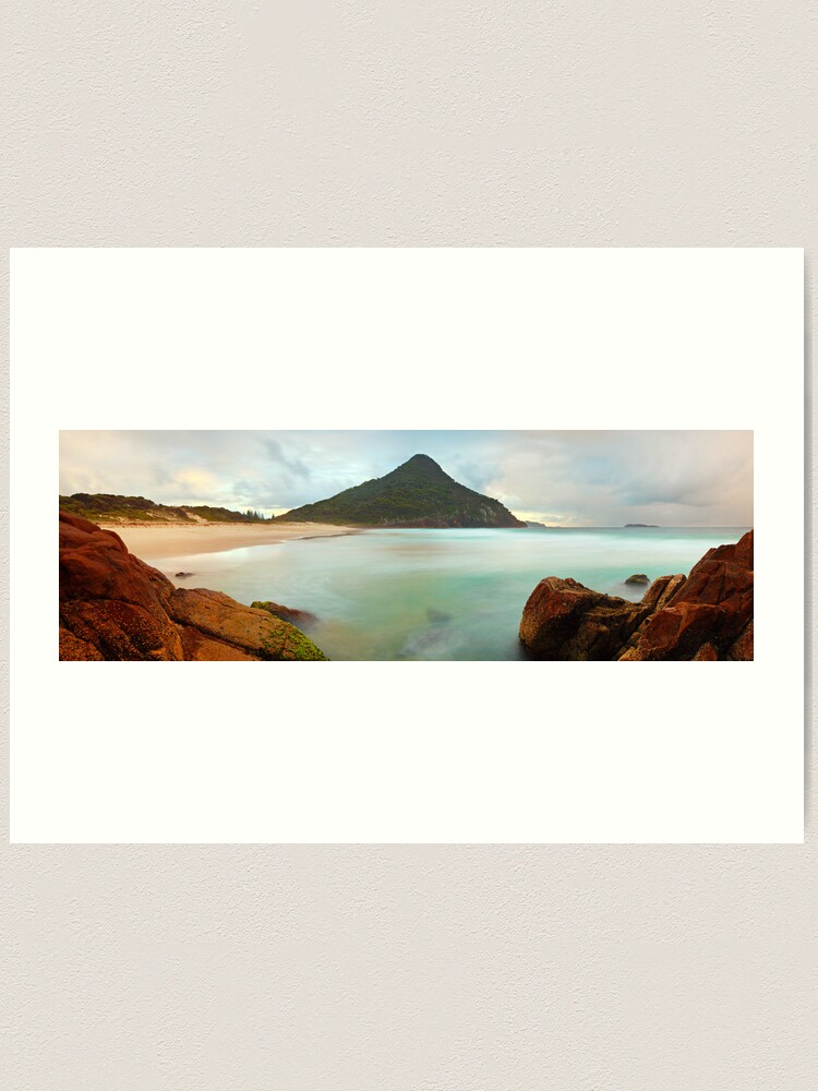 Alternate view of Zenith Beach, Shoal Bay, New South Wales, Australia Art Print