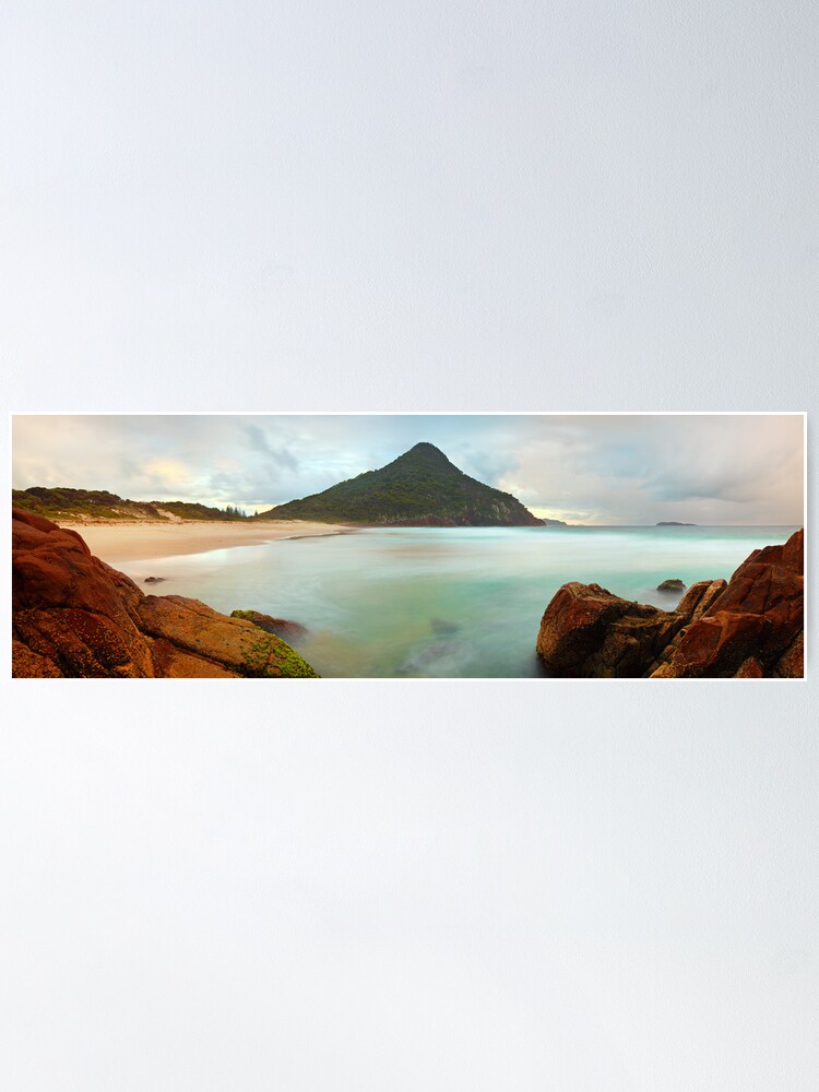 Alternate view of Zenith Beach, Shoal Bay, New South Wales, Australia Poster