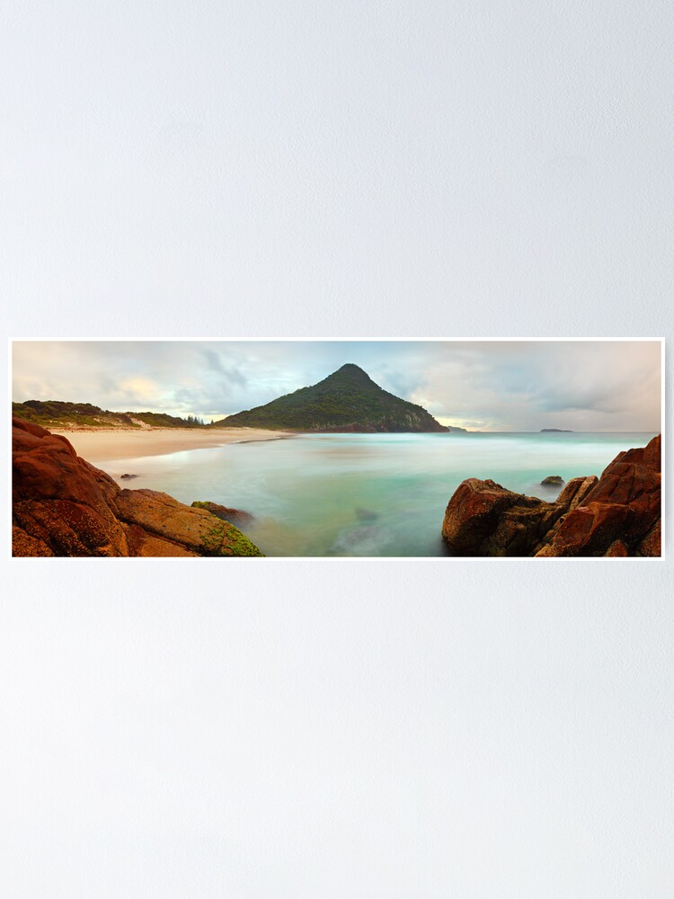 Alternate view of Zenith Beach, Shoal Bay, New South Wales, Australia Poster