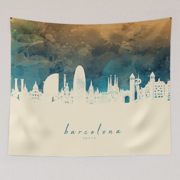Item preview, barcelona skyline designed and sold by BekimART2.