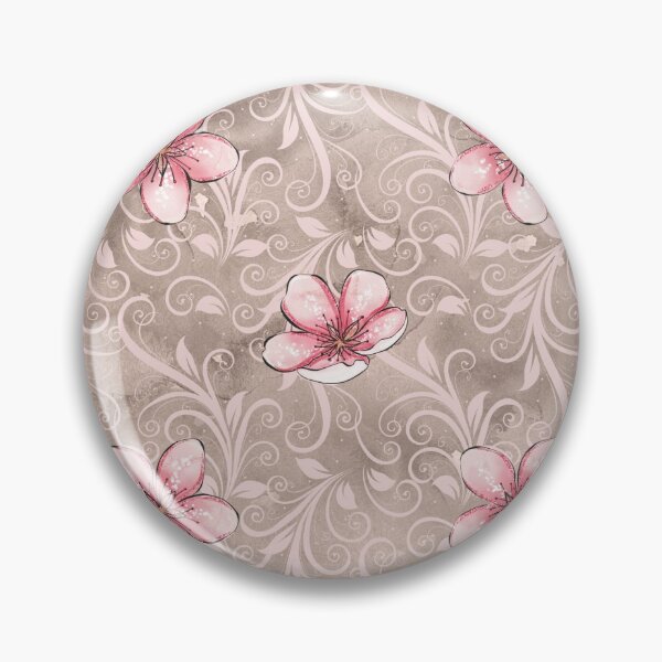 Item preview, TAWNY AND PINK CHERRY BLOSSOM designed and sold by Ivy & Foxglove Designs.