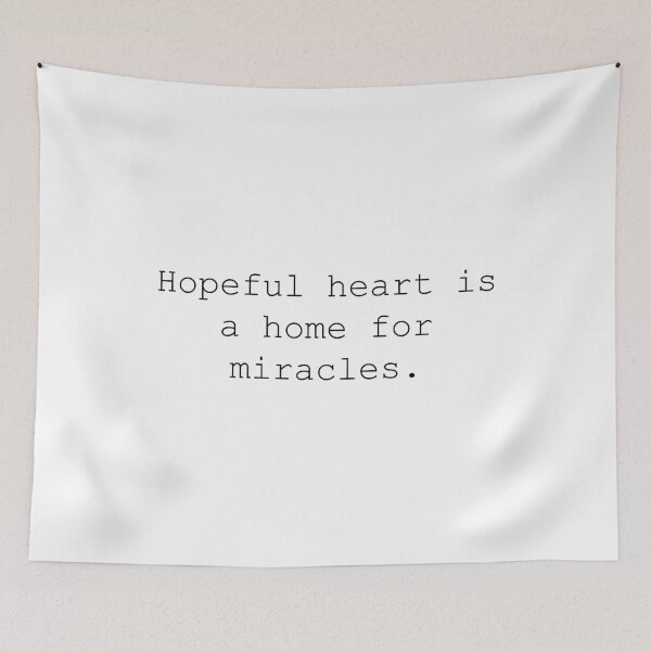 Item preview, hopeful heart is a home for miracles designed and sold by motivation4you.
