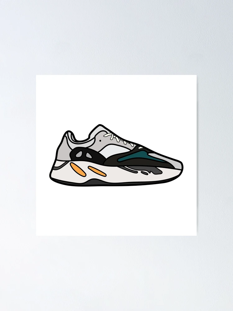 Póster for Sale con la obra «Adidas Yeezy Boost 700 Wave Runner