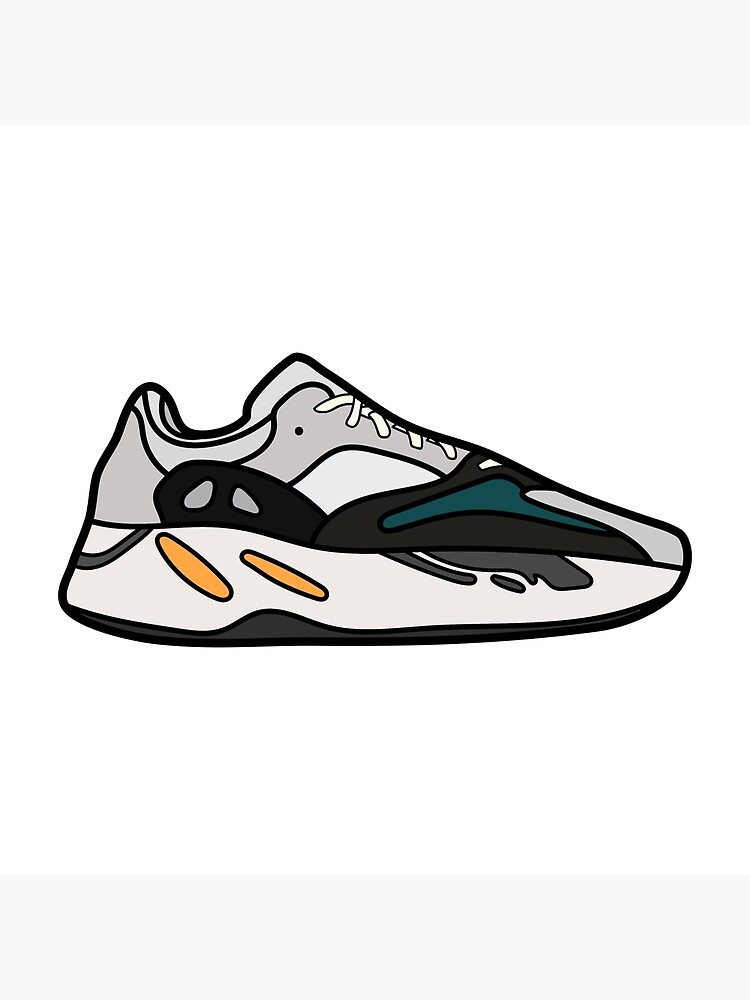 Madeliefje Afwijking voor eeuwig Adidas Yeezy Boost 700 Wave Runner Illustration" Art Board Print for Sale  by cobyc10916 | Redbubble