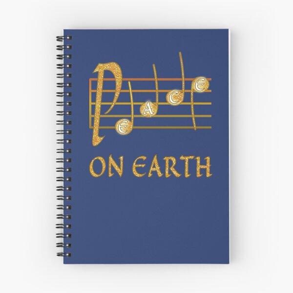 Item preview, Musical Scale Glitter Look Peace on Earth  designed and sold by Greenbaby.