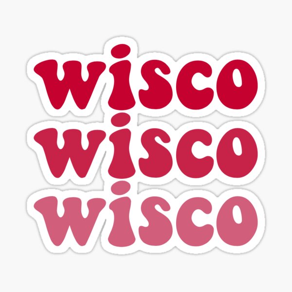 Wisco Sticker For Sale By Clarabjensen Redbubble