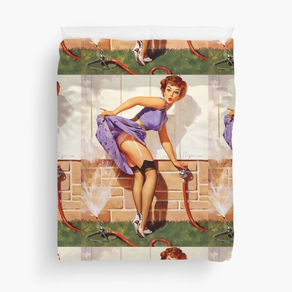 Gil Elvgren Pin-Up Duvet Cover