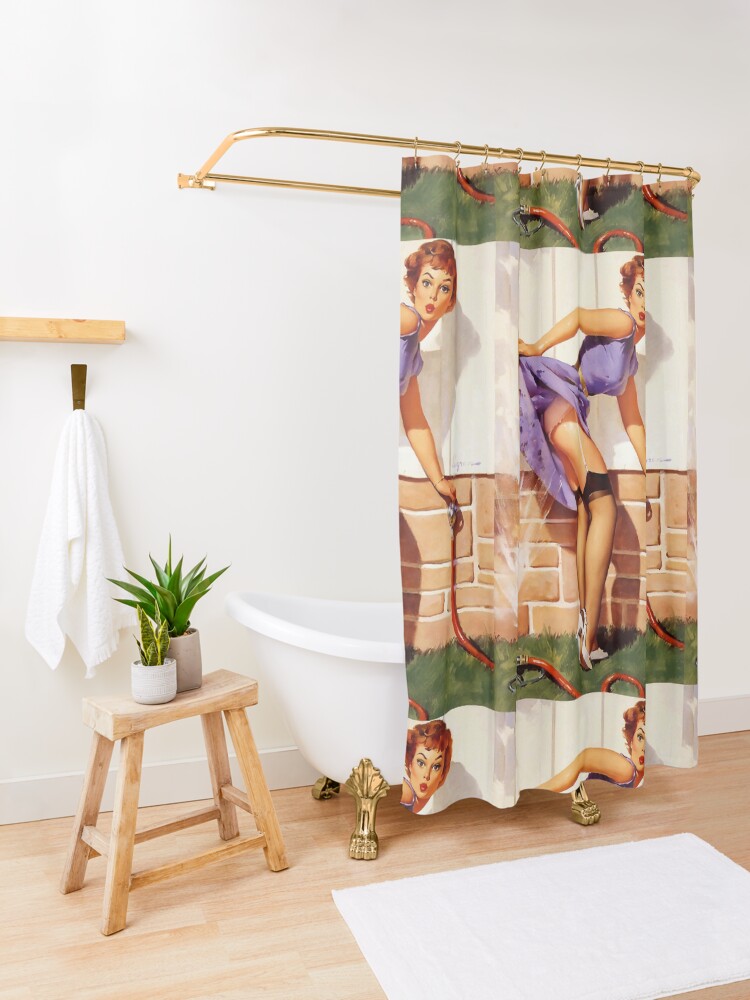 "Gil Elvgren PinUp" Shower Curtain for Sale by TonyAra Redbubble
