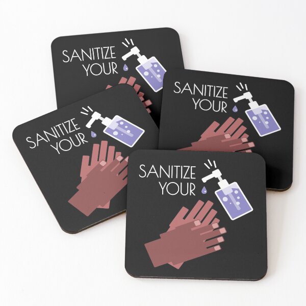 Item preview, Sanitize Your Hands! Wash your hands or use hand sanitizer. Dark skin tone version. designed and sold by GiorgioN.