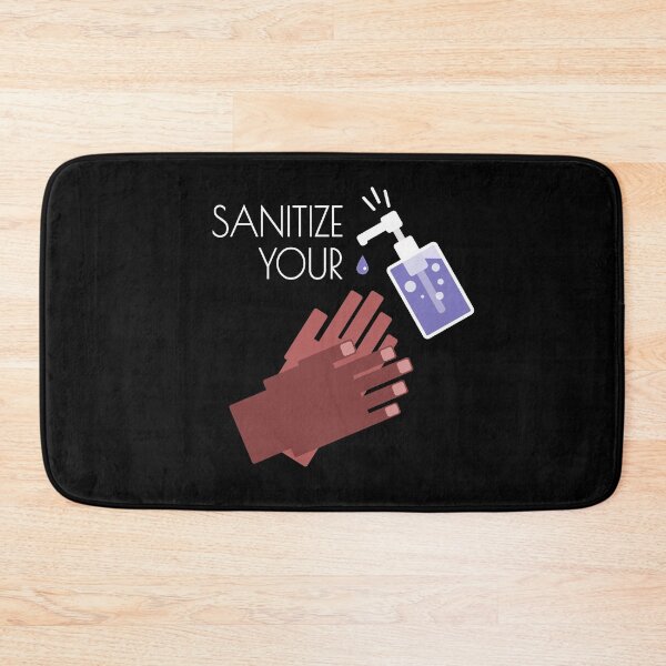 Item preview, Sanitize Your Hands! Wash your hands or use hand sanitizer. Dark skin tone version. designed and sold by GiorgioN.