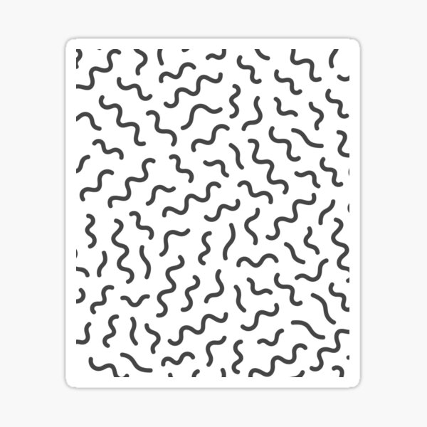 Item preview, Squiggle Squiggle Squiggle | Black and White Abstract Art designed and sold by DesignsbyZazz.