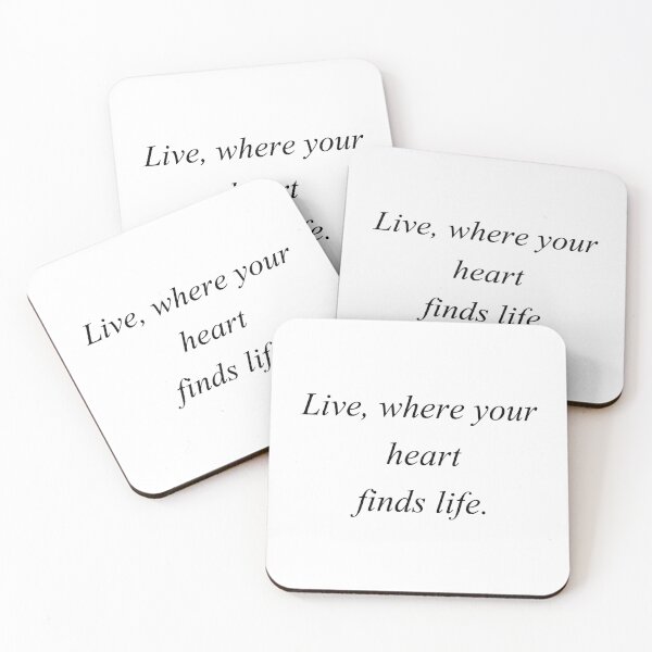Item preview, live where your heart finds life designed and sold by motivation4you.