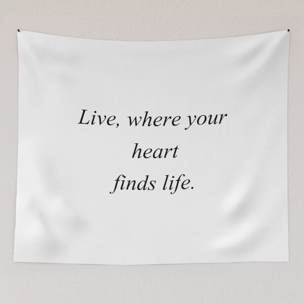 Item preview, live where your heart finds life designed and sold by motivation4you.