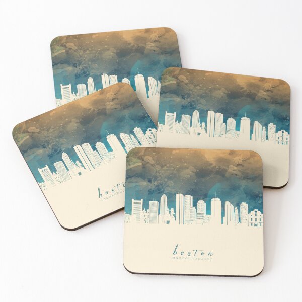 Item preview, boston skyline designed and sold by BekimART2.