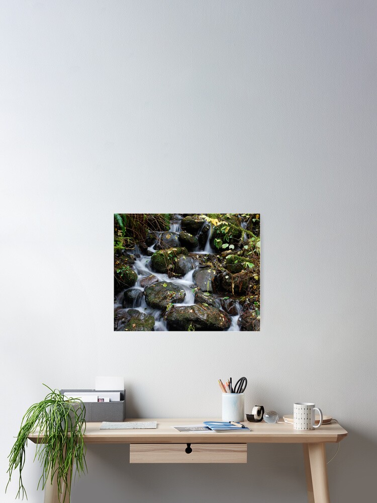 Thumbnail 2 of 3, Poster, Stream over Rocks designed and sold by North22Gallery.