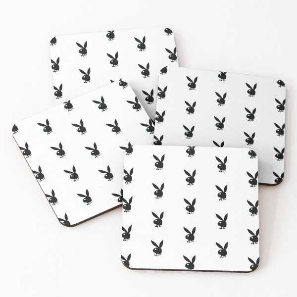 3D Playboy Bunny Coasters (Set of 4)