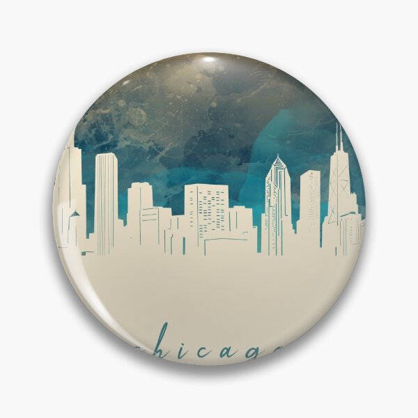 Item preview, chicago skyline designed and sold by BekimART2.