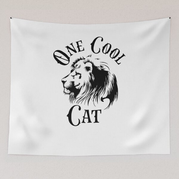 Item preview, One Cool Cat Lion and Tiger designed and sold by faithfullyyours.
