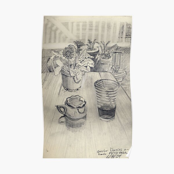 Back Porch Table Poster