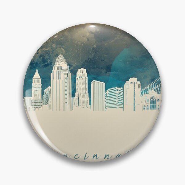 Artikelvorschau, Cincinnati Skyline entworfen und verkauft von BekimART2.