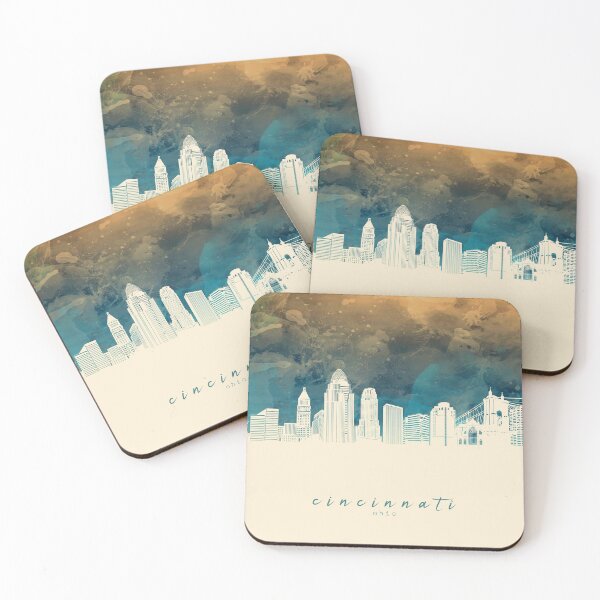 Artikelvorschau, Cincinnati Skyline entworfen und verkauft von BekimART2.