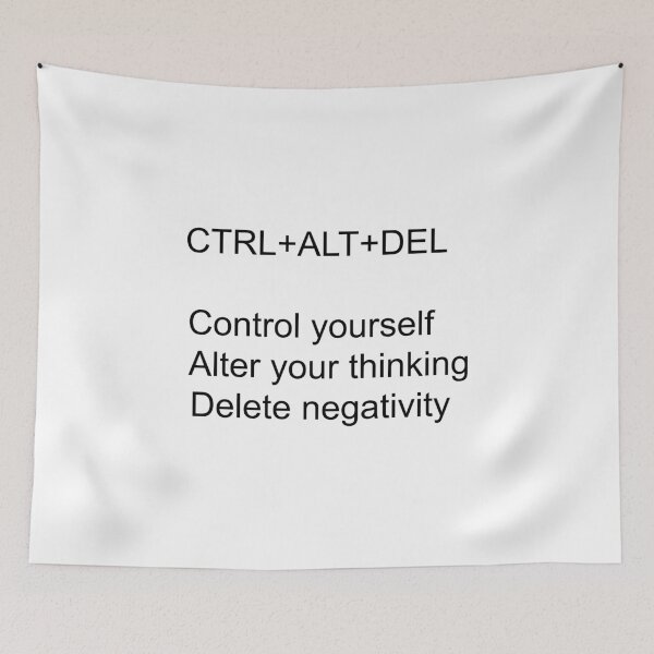 Item preview, control yourself alter you thinking delete negativity designed and sold by motivation4you.