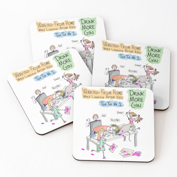 Item preview, Working From Home - Drink More Gin! designed and sold by Martin Peck.