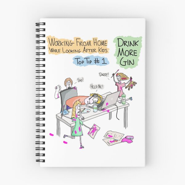 Item preview, Working From Home - Drink More Gin! designed and sold by Martin Peck.