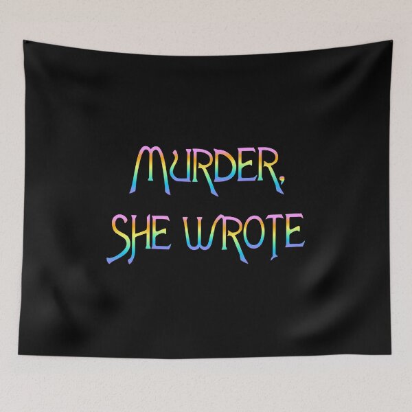 Item preview, Murder She Wrote Tshirt Rainbow Black designed and sold by feefifo.
