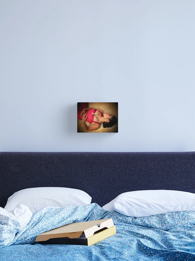 Thumbnail 2 of 3, Canvas Print, Red designed and sold by Rita H. Ireland.