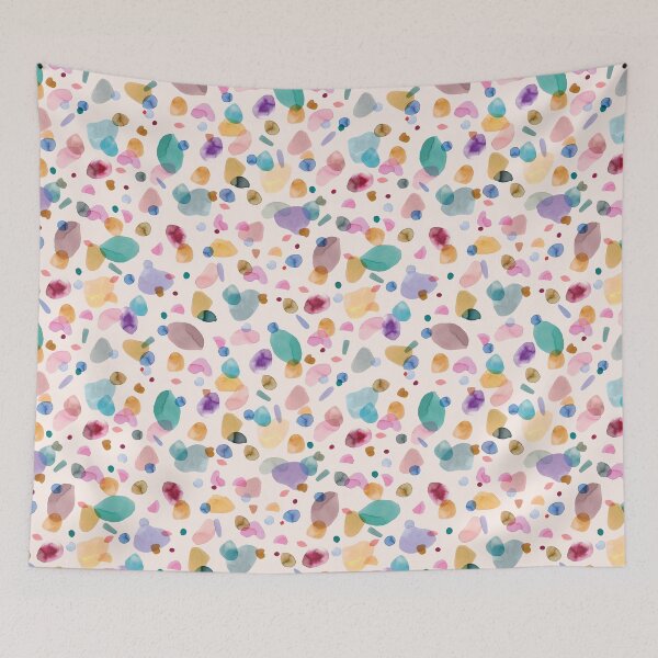 Item preview, Pebbles Rounded Memphis Terrazo Colorful designed and sold by ninoladesign.
