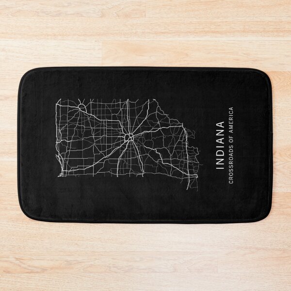 Item preview, Indiana State Road Map designed and sold by clarkstpress.