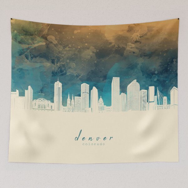 Item preview, denver skyline designed and sold by BekimART2.