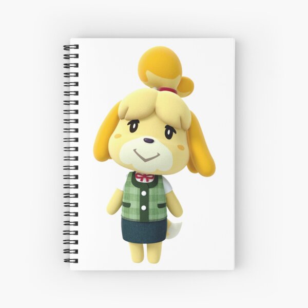 Animal Crossing Funny Spiral Notebooks Redbubble - isabelle animal crossing new leaf roblox animal meme on