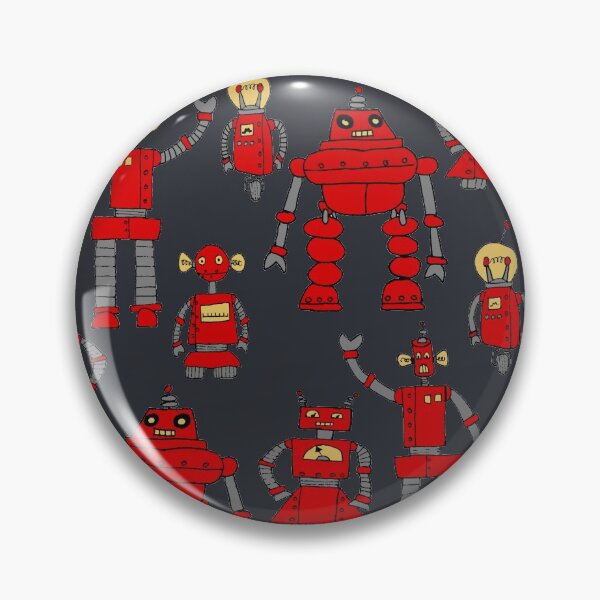 Artikelvorschau, Retro-Robotermuster entworfen und verkauft von marie scowen.