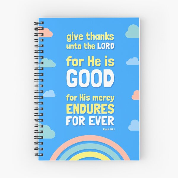 Item preview, Give Thanks Unto The Lord - Bible Verse - Psalms 136:1 designed and sold by Oh Praise Him!.