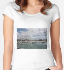 Quiet Marina Reflections Women's Fitted Scoop T-Shirt