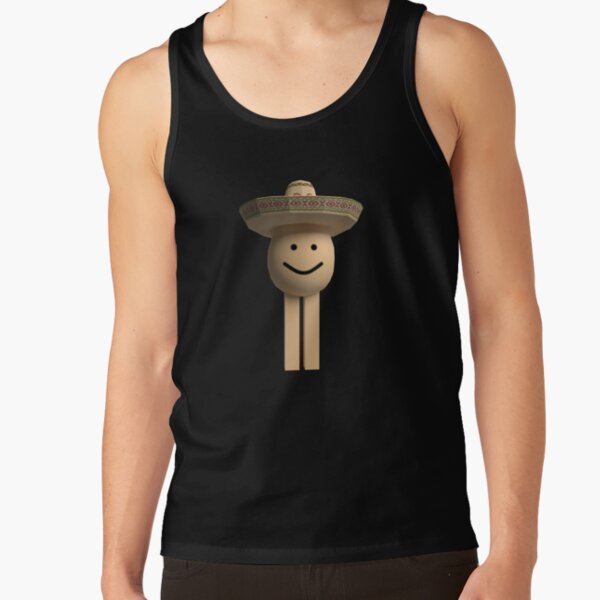 Roblox Hat Tank Tops Redbubble - straw hat roblox roblox zombie free