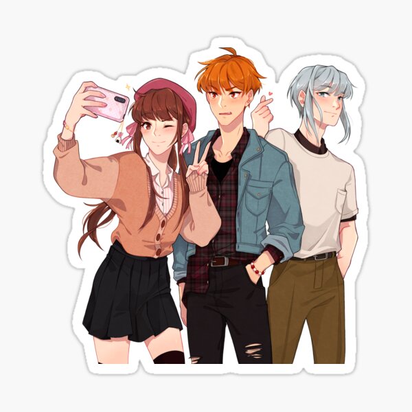 fruits basket trio Sticker