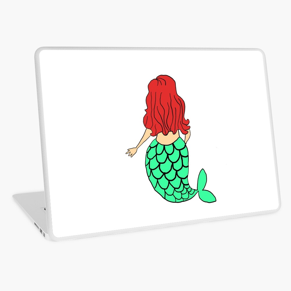 Little Mermaid Green Redhead Laptop Skin