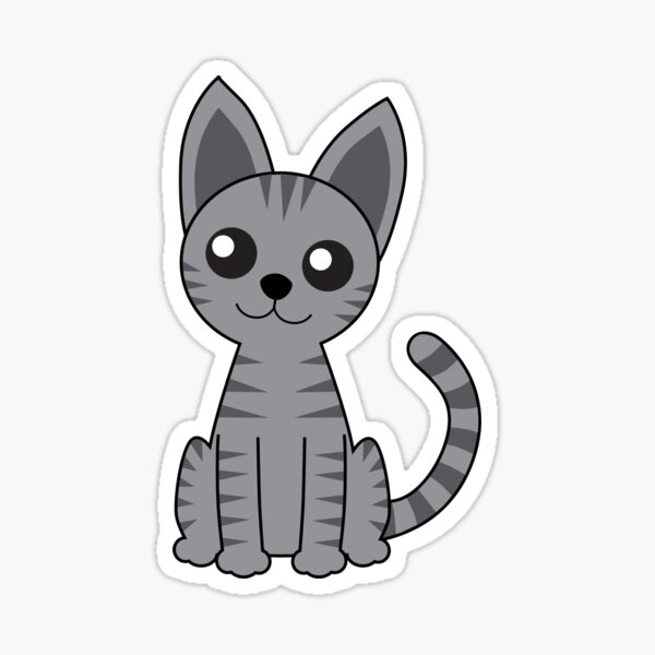 Item preview, Gray Stripey Cat designed and sold by mstiv.