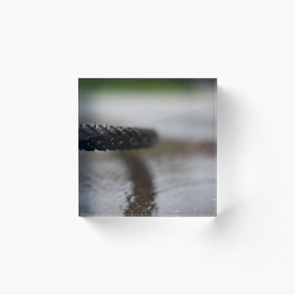 Wet when slippery Acrylic Block
