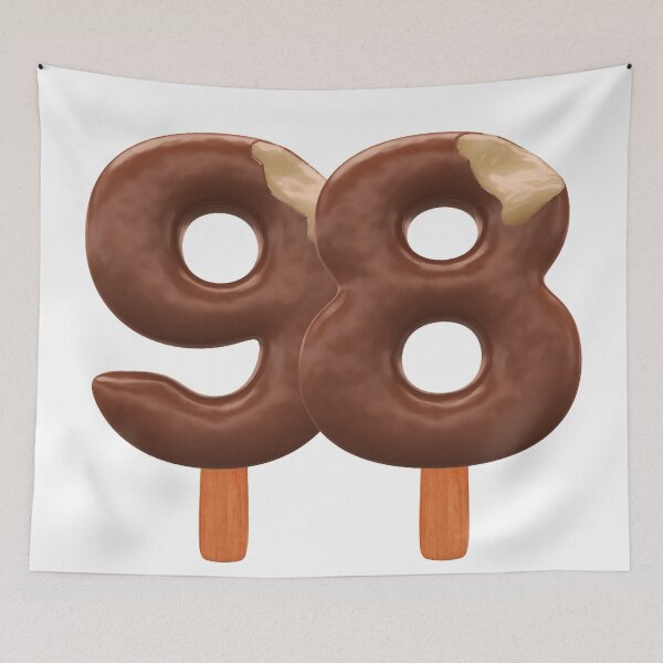 Item preview, 98 Ice Cream Ninenty Eight Number 3d Chocolate designed and sold by HelloFromAja.