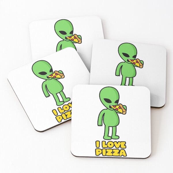 Item preview, I love pizza alien designed and sold by nmdesigns1.
