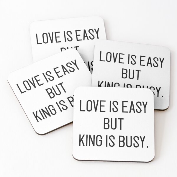 Item preview, love is easy but king is busy designed and sold by motivation4you.