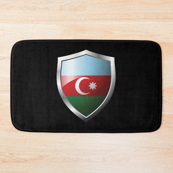 Item preview, Strong Azerbaijan Flag Shield Country designed and sold by HelloFromAja.