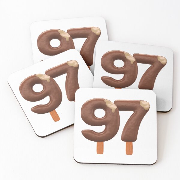 Item preview, 97 Ice Cream Ninenty Seven Number 3d Chocolate designed and sold by HelloFromAja.
