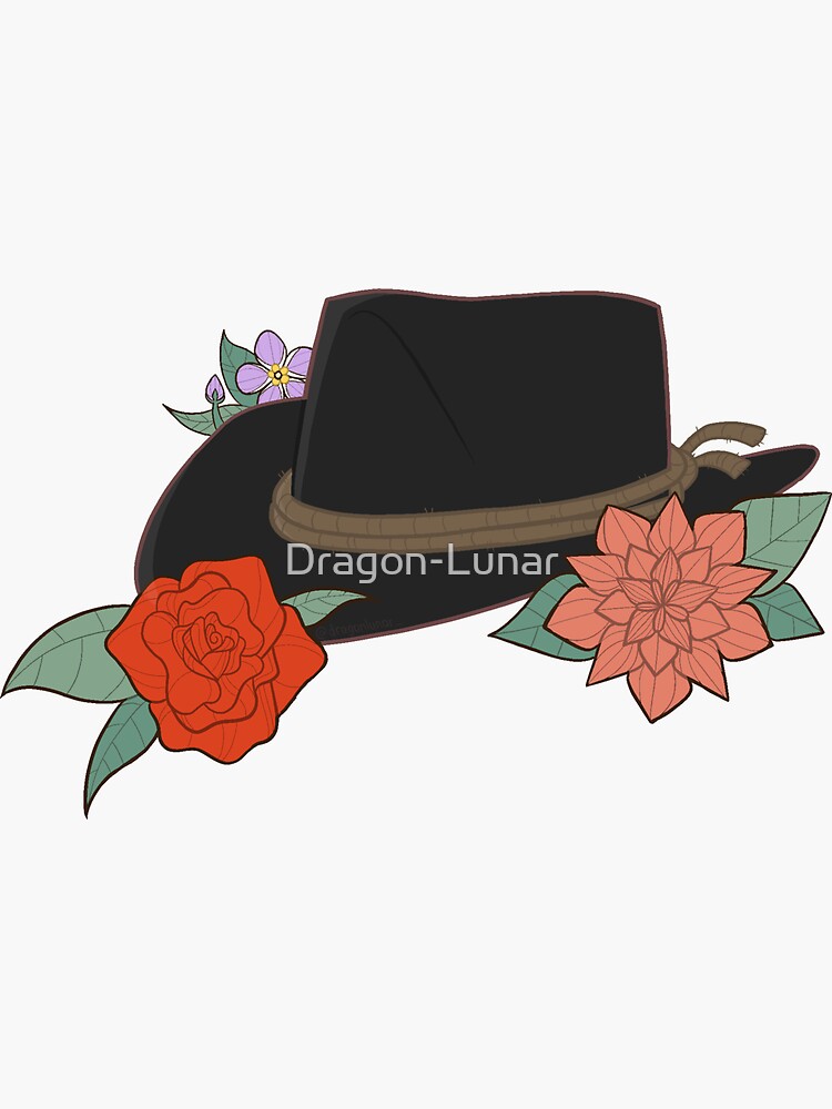 Arthur Morgan hat blue jay | Sticker